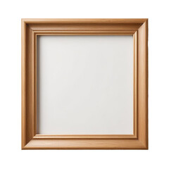 A Blank Wooden Picture Frame Isolated