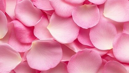 Delicate pink rose petals arranged beautifully on a soft surface