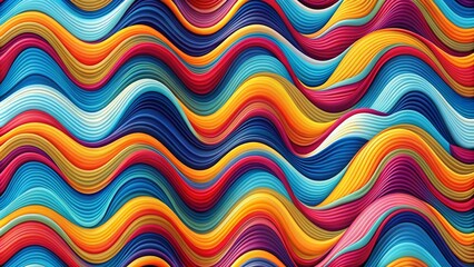 Colorful Wavy Texture Pattern for Fabric and Surface Decoration