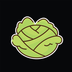 cabbage colored icon vector design good for web or mobile app