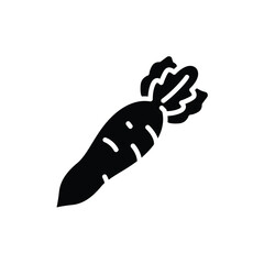 white radish solid icon vector design good for web or mobile app