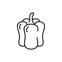 paprika thin outline icon vector design good for web or mobile app