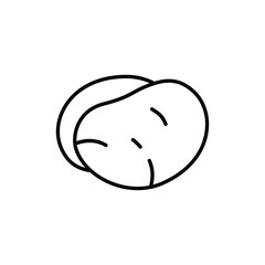 potato thin outline icon vector design good for web or mobile app