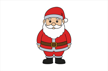 santa claus vector,   icon vector illustration,  santa claus silhouette of a santa claus isolated on a white background, eps, png, svg, vector,