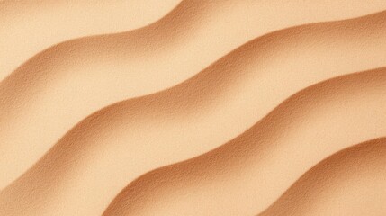 Obraz premium Smooth sand dunes with wavy patterns in warm tones