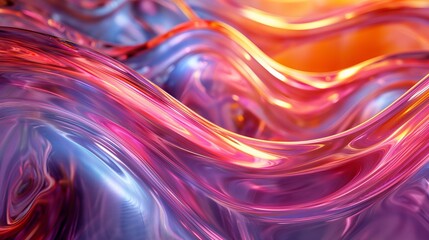 Fototapeta premium Glass waves with designs