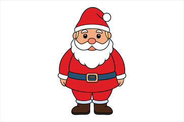 santa claus vector,   icon vector illustration,  santa claus silhouette of a santa claus isolated on a white background, eps, png, svg, vector,