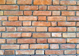 Fototapeta premium Close Up of Red Brick Wall Pattern