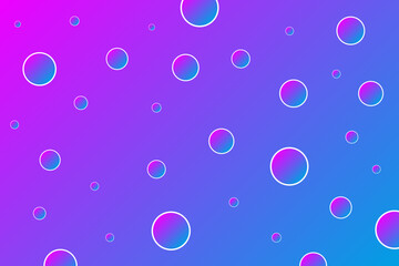Colorful Bubble Pattern Background. Banner. Abstract Business Wallpaper. Vector Illustration