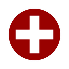 First aid kit icon symbol sign for web apps element  isolated on white background. Medical emergency concept vector illustration design