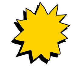 Obraz premium comic blast boom burst explosion 