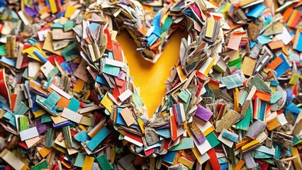 Creative Lowercase V Letter in Ransom Note Style Cutouts for Unique Typography Designs