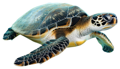 Fototapeta premium PNG Colorful sea turtle illustration