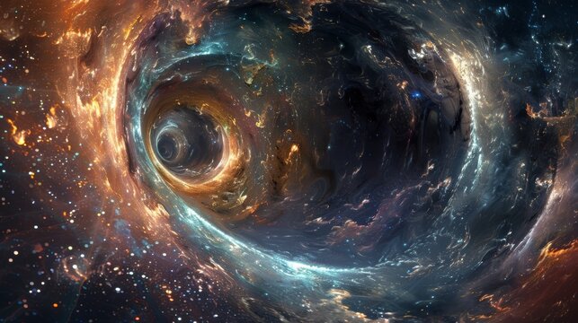 A gateway to a realm beyond comprehension linked to our reality through the threads of quantum entanglement.