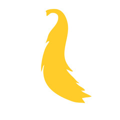 Fototapeta premium Yellow ponytail vector