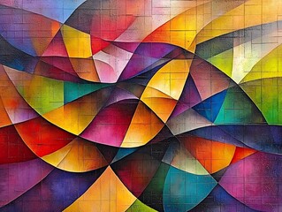 Obraz premium Colorful Textured Wall with Vibrant Layers of Graffiti