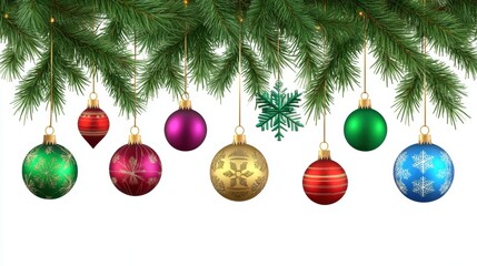 Fototapeta premium decoration ornament on Christmas tree.