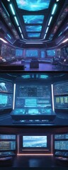 Obraz premium spaceship interior 