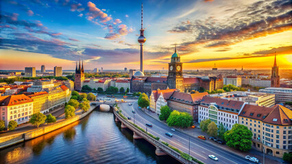 Obraz premium panorama of the town