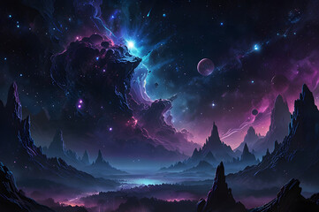 Fototapeta premium lights in space