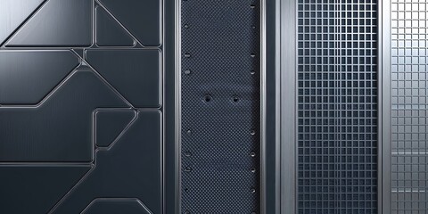 Metallic Geometric Panel Textures