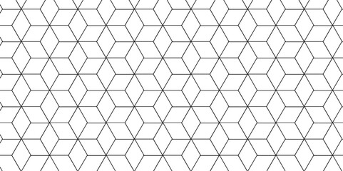 Seamless pattern with hexagon square cube geometric pattern shapes grid metal element texture design. vector tiles gradient science web tech connection triangle diamond honeycomb hexagon art.