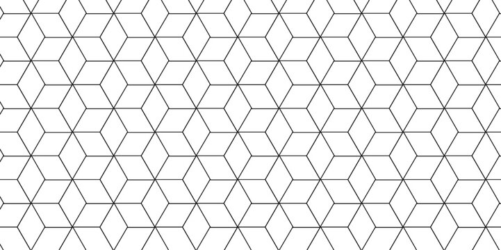 Seamless pattern with hexagon square cube geometric pattern shapes grid metal element texture design. vector tiles gradient science web tech connection triangle diamond honeycomb hexagon art.