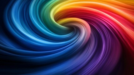 Abstract Swirling Rainbow Colors  Digital Art  Graphic Design
