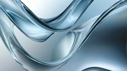 Ripple Effect: Wavy Glass Shapes Background for a Fluid Aesthetic