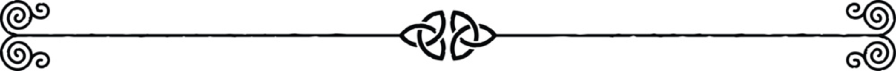 Celtic Graphic - Spiral Lines and Triquetra