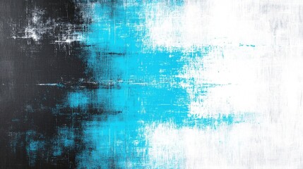 Obraz premium textured abstract painting in hues of blue, black, and white, enhanced by gentle gray tones and soft light blue highlights, exhibiting blurred lines that create an intriguing illusion of depth and dim