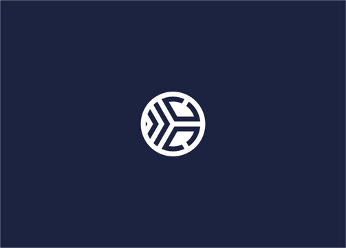 Letter kcc with circle logo icon design vector design template inspiration