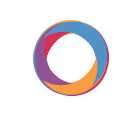 Colorful abstract circle logo