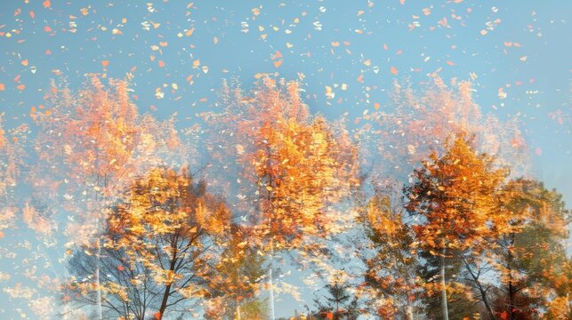 A group of mirrored trees their leaves rustling in the antiparticle breeze.
