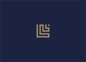 Letter ll square logo icon design vector design template inspiration