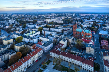 City of Łódź - view of the Old Market Square and Church Square. Poland. © Tomasz Warszewski