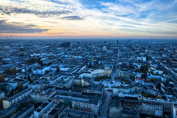 Fototapeta premium The city of Łódź. Lodz, Poland.