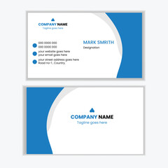   
Creative corporate business card design template