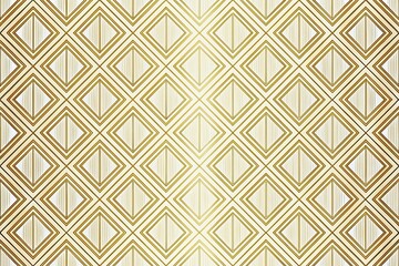 Elegant Gold and White Geometric Pattern Background for Luxury Designs