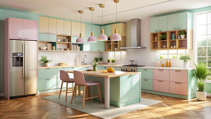 interior with kitchen