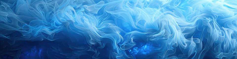 Obraz premium Ethereal Blue: A cloud-like pattern created by smoke or mist.