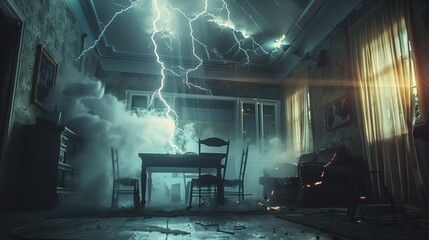 Lightning Strike Interior Damage