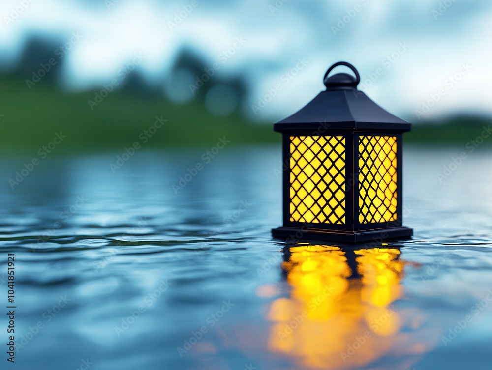 Poster Lantern on the Water.