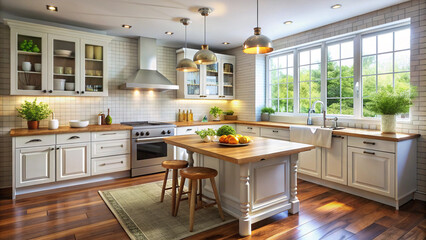 Fototapeta premium modern kitchen interior