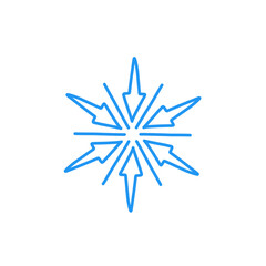 snowflake vector element