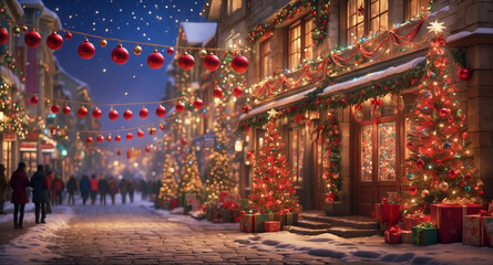 Fototapeta premium beautiful christmas decoration.