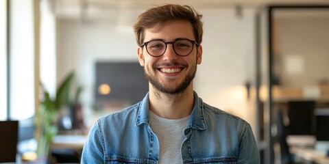 Fototapeta premium Joyful Professional at Work