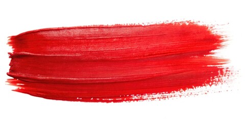 red watercolor brush strokes on white background