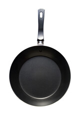 Black griddle on a white background