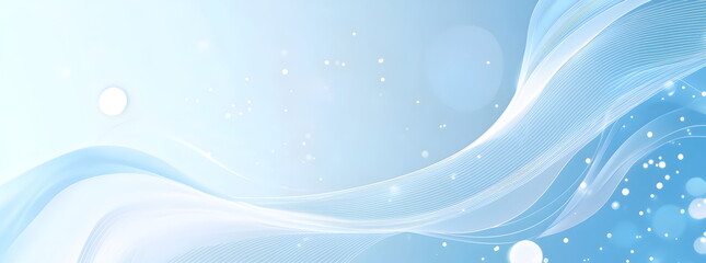 Abstract Fluid Art in Serene Blues: A captivating abstract design featuring flowing, ethereal lines in soft blues and whites, evoking a sense of serenity and tranquility.